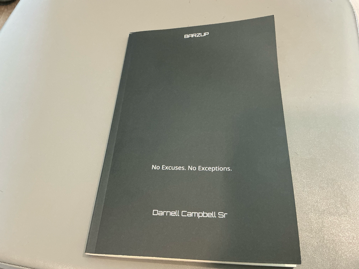 No Excuses. No Exceptions. book cover by Darnell Campbell Sr.