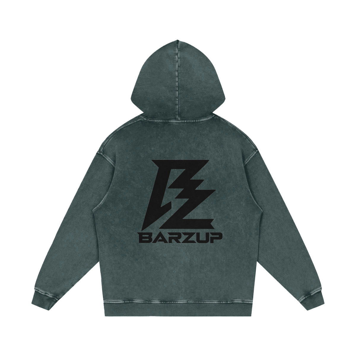 BARZUP Snow Washed Heavyweight Cotton Hoodie