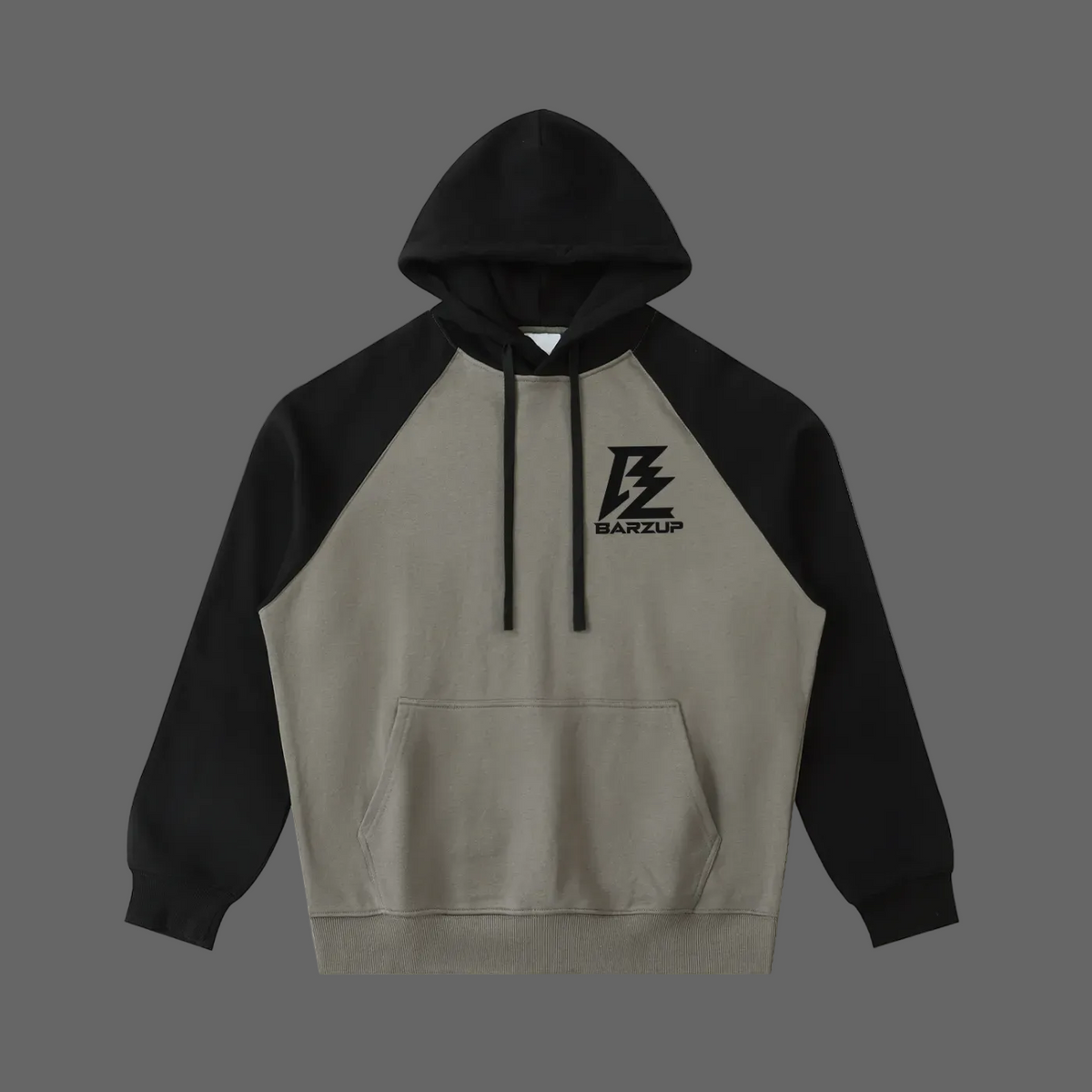 BARZUP Color-Block Raglan Hoodie