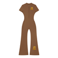 BARZUP Women’s Flared Quarter-Zip Jumpsuit
