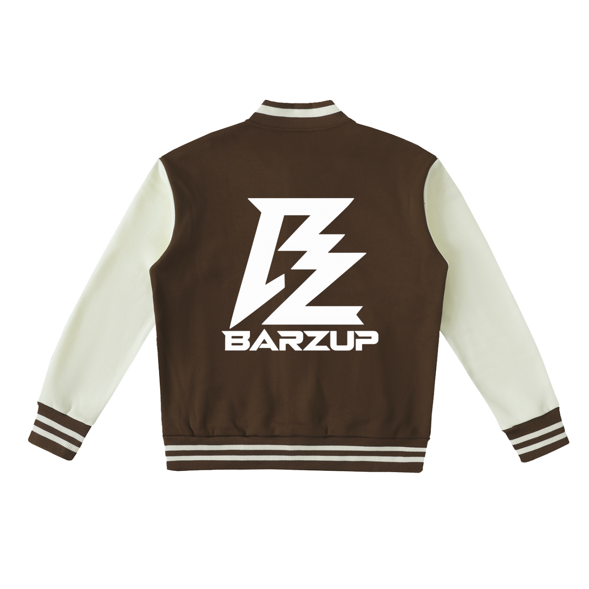 BARZUP Two-Tone Fleeced Varsity Jacket