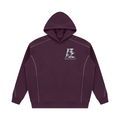 BARZUP Unisex Oversized Piping Fleece Hoodie Set