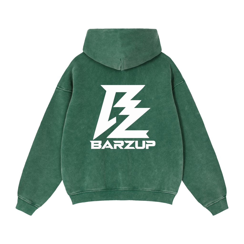 BARZUP Snow-Washed Zip-Through Fleece Set