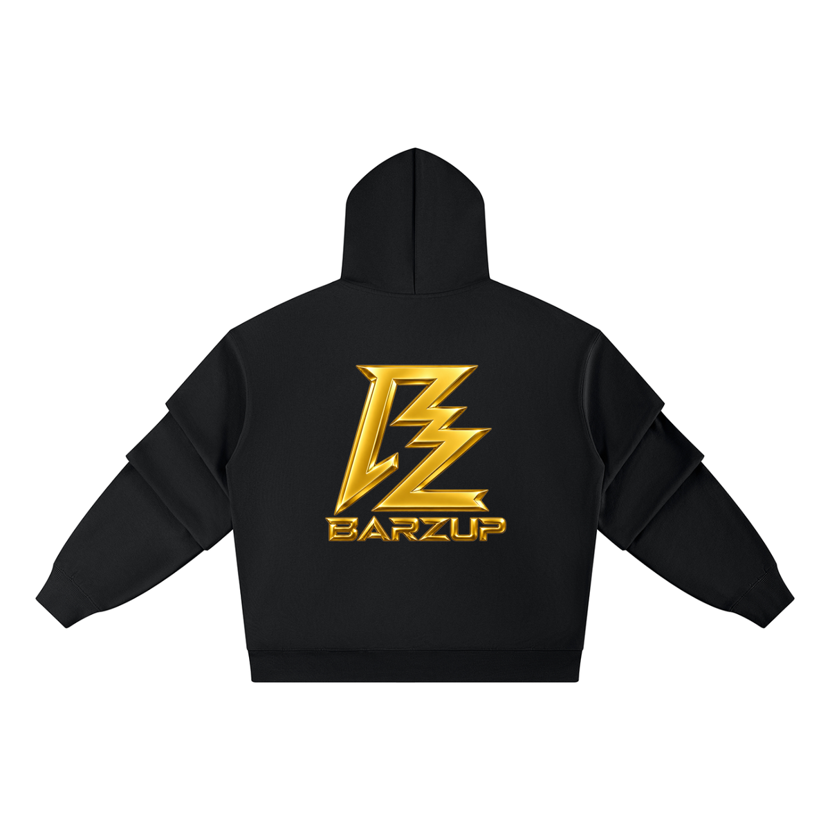 BARZUP Premium Heavyweight Ruched Sleeve Hoodie