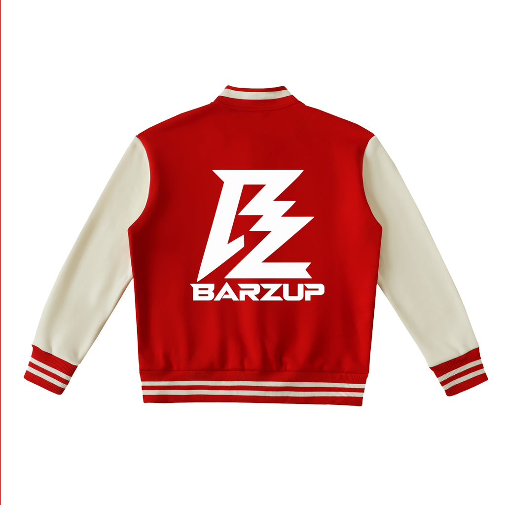 BARZUP Two-Tone Fleeced Varsity Jacket