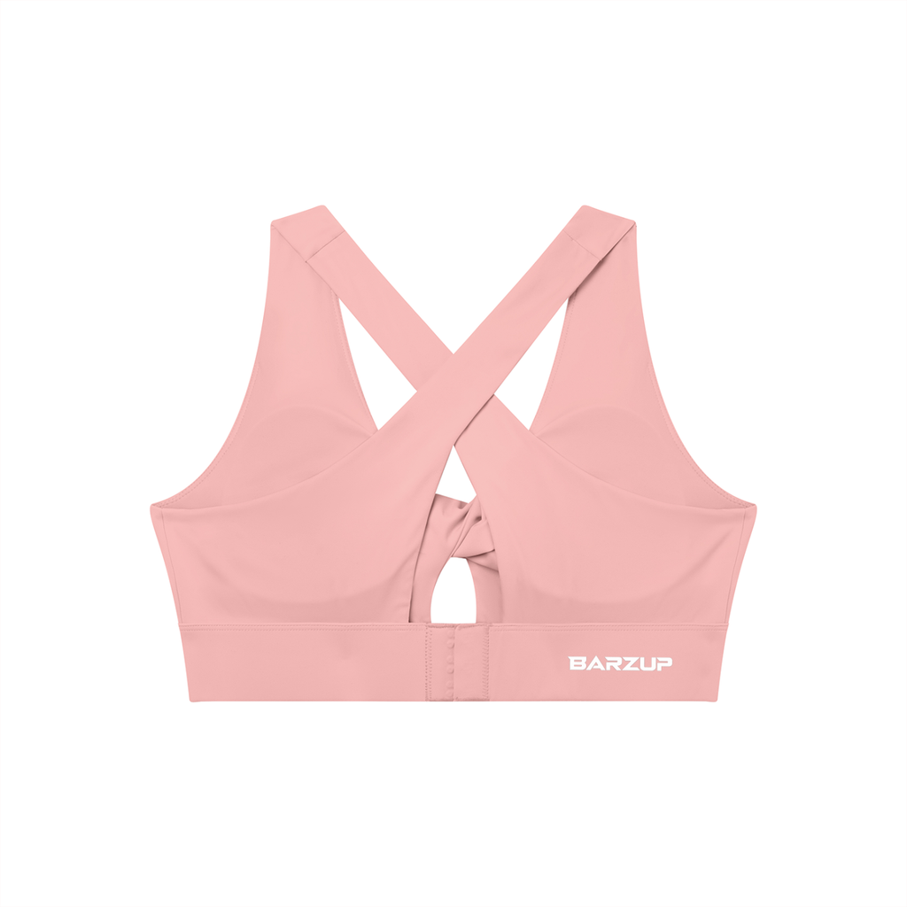 BARZUP Women's Twist Front Performance Sports Bra