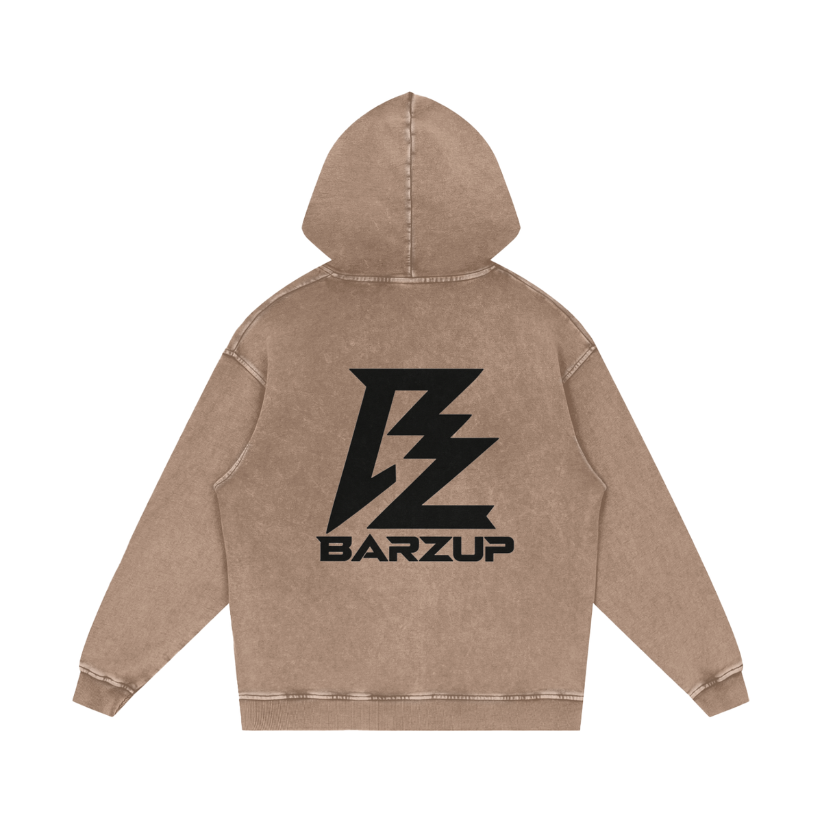 BARZUP Snow Washed Heavyweight Cotton Hoodie