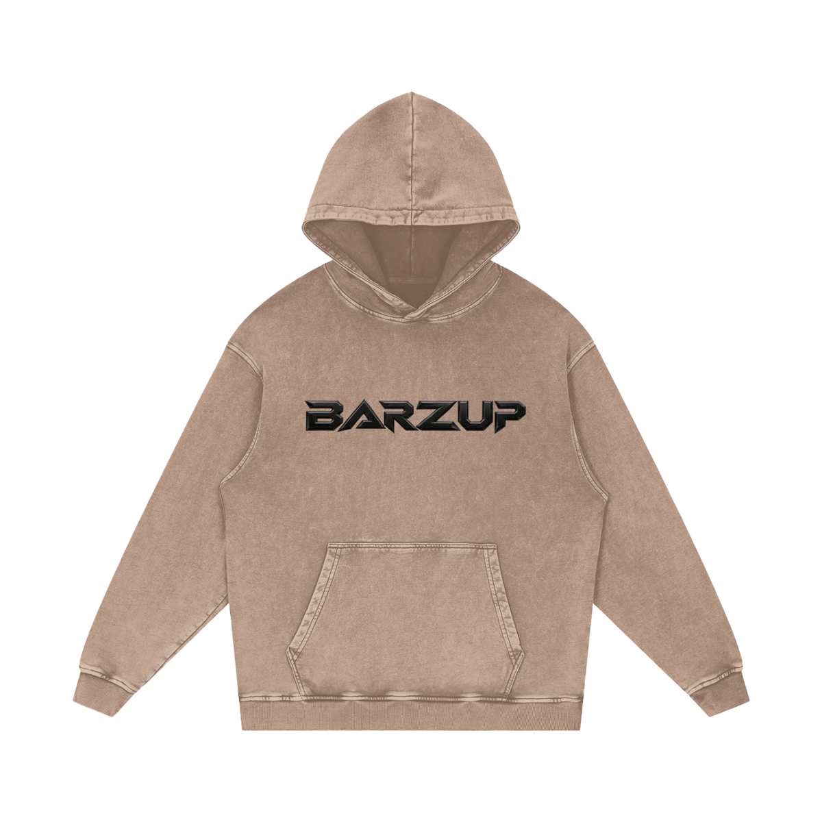 BARZUP Snow Washed Heavyweight Cotton Hoodie