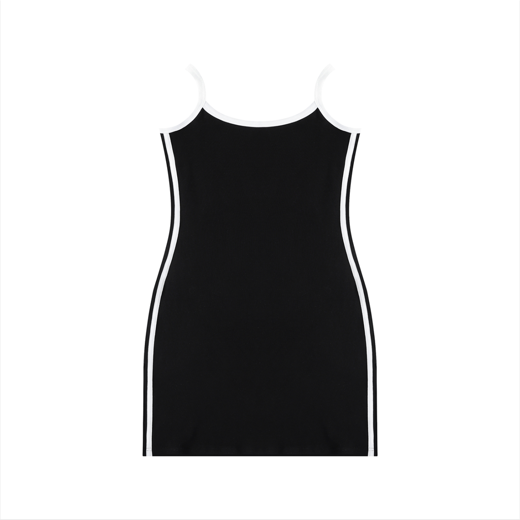 BARZUP Women's Color Block Mini Dress