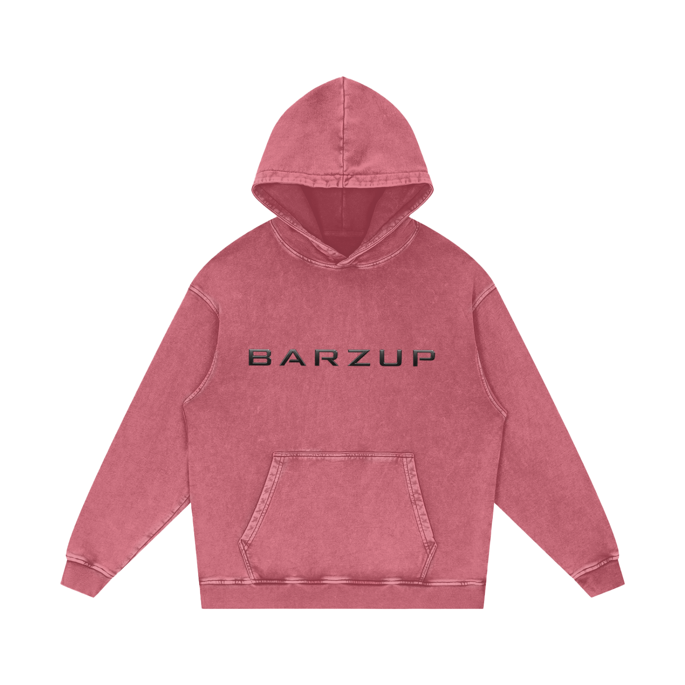 BARZUP Snow Washed Heavyweight Cotton Hoodie