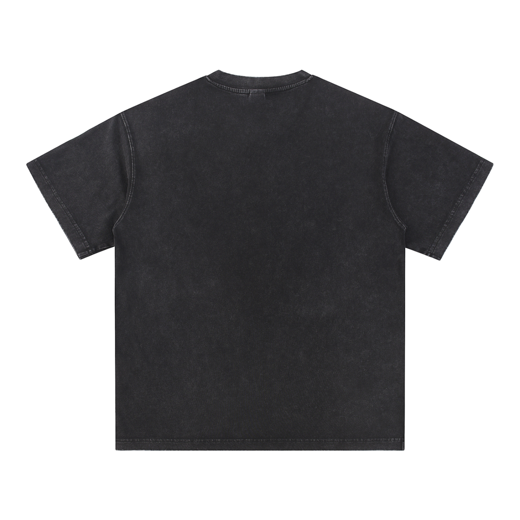 BARZUP Snow Washed V-Neck Cotton Tee