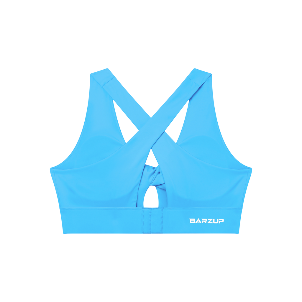 BARZUP Women's Twist Front Performance Sports Bra