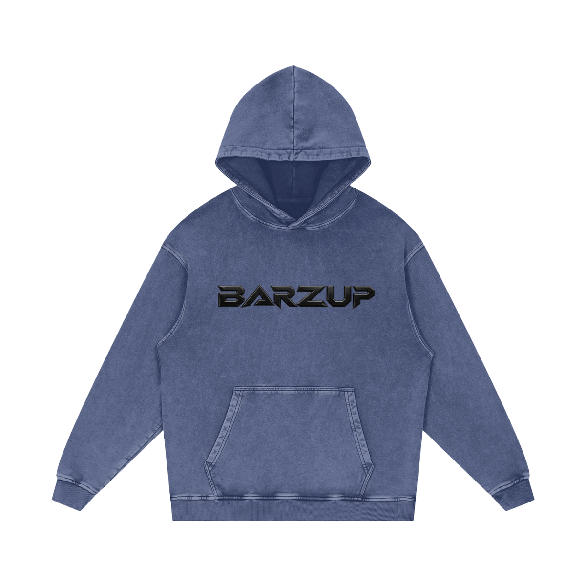 BARZUP Snow Washed Heavyweight Cotton Hoodie