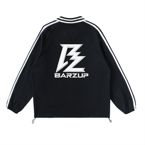 BARZUP Chrome Monogram Contrast Stripe Sweatshirt