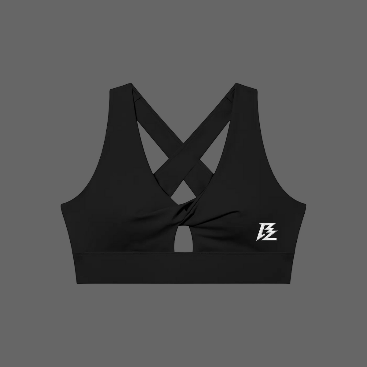 BARZUP Women's Twist Front Performance Sports Bra