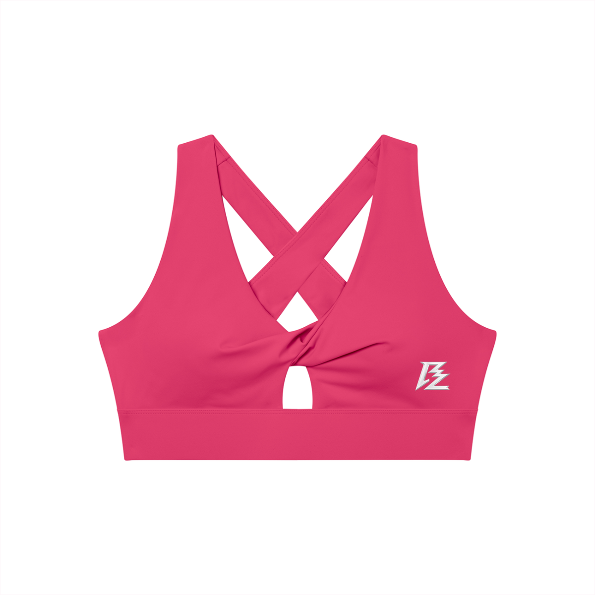 BARZUP Women's Twist Front Performance Sports Bra