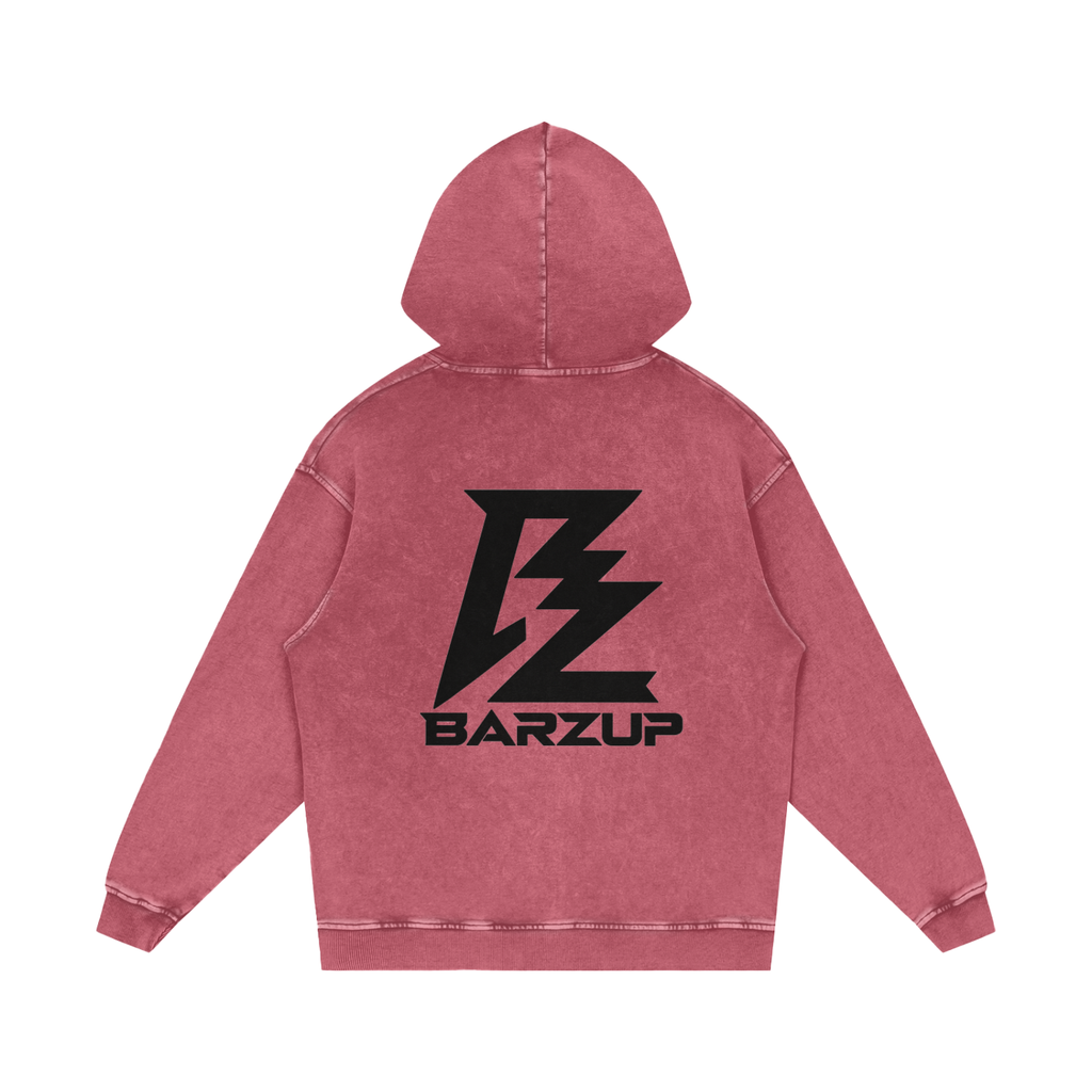 BARZUP Snow Washed Heavyweight Cotton Hoodie