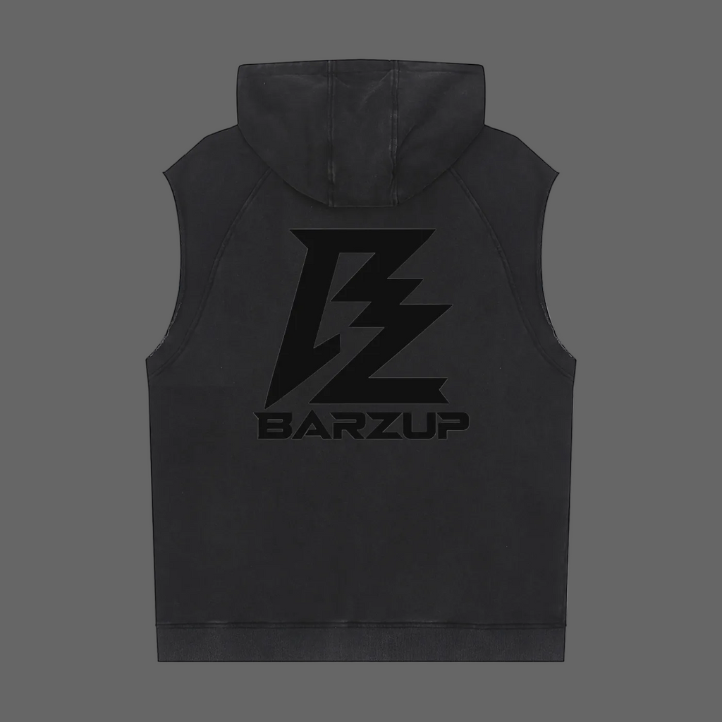 BARZUP Stealth Monogram Sleeveless Hoodie