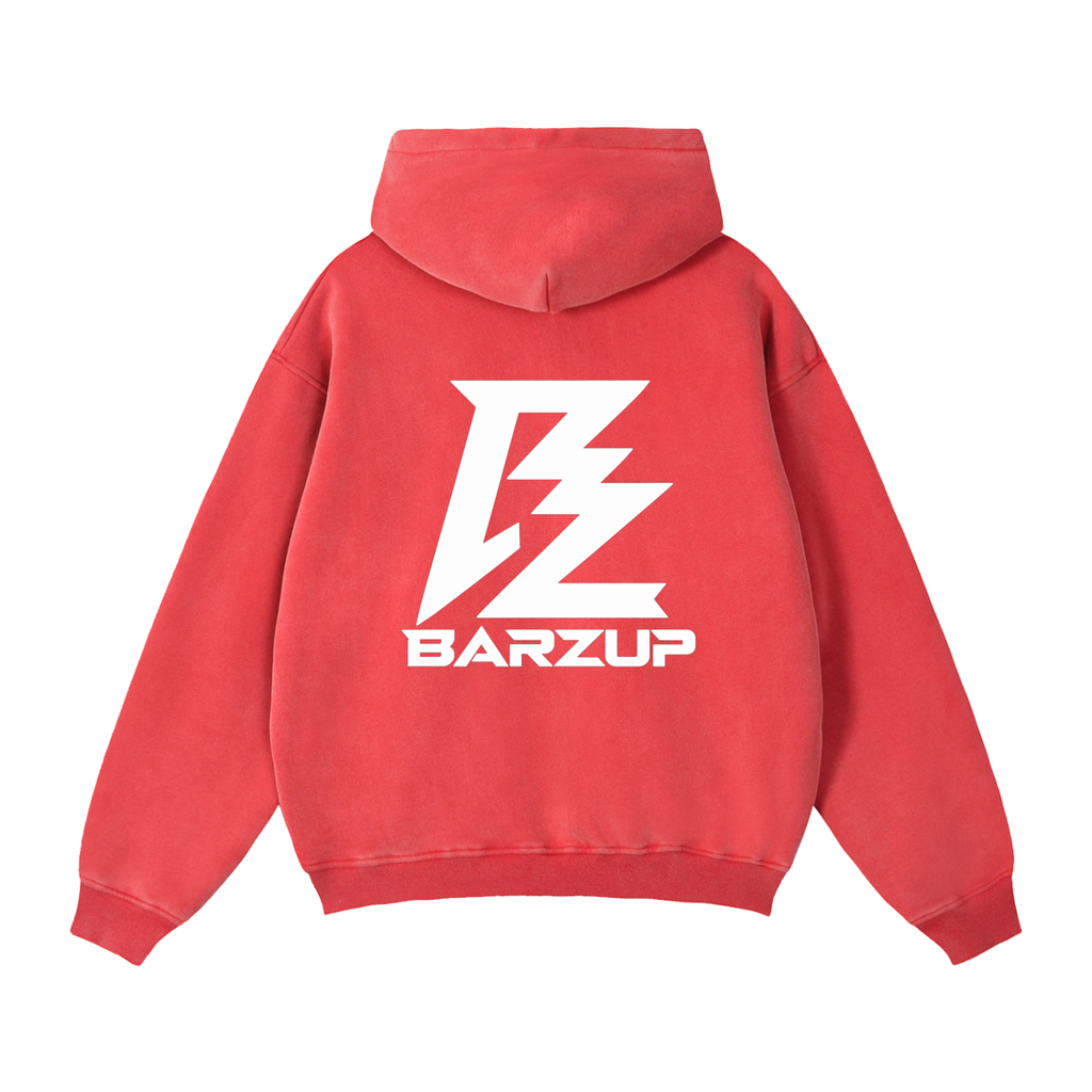 BARZUP Snow-Washed Zip-Through Fleece Set
