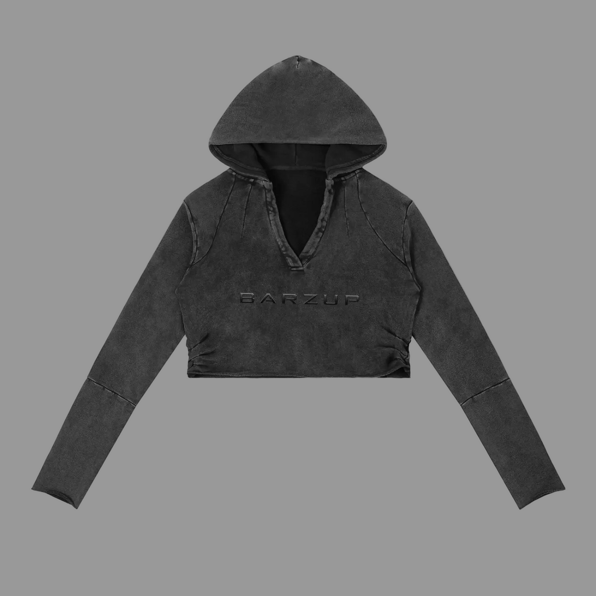 BARZUP Women’s Vintage Raw Edge Hoodie