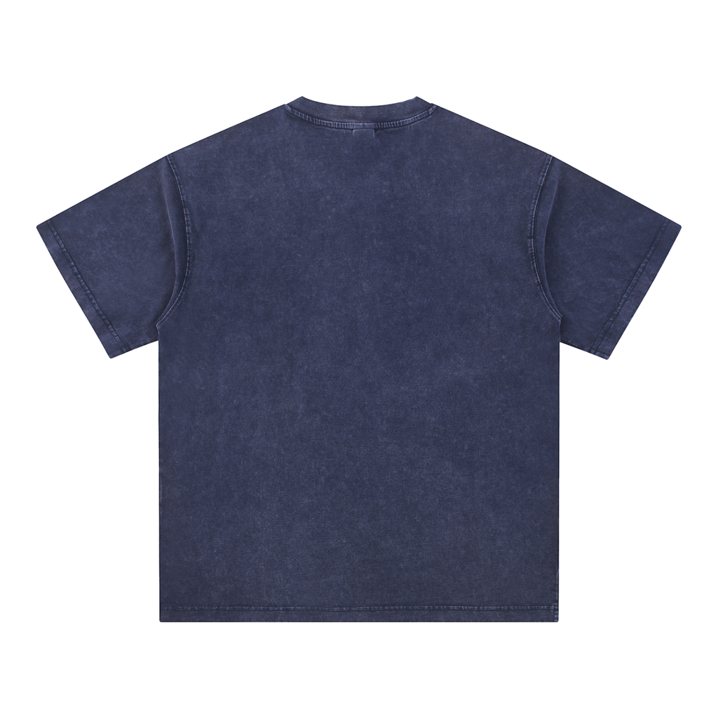 BARZUP Snow Washed V-Neck Cotton Tee