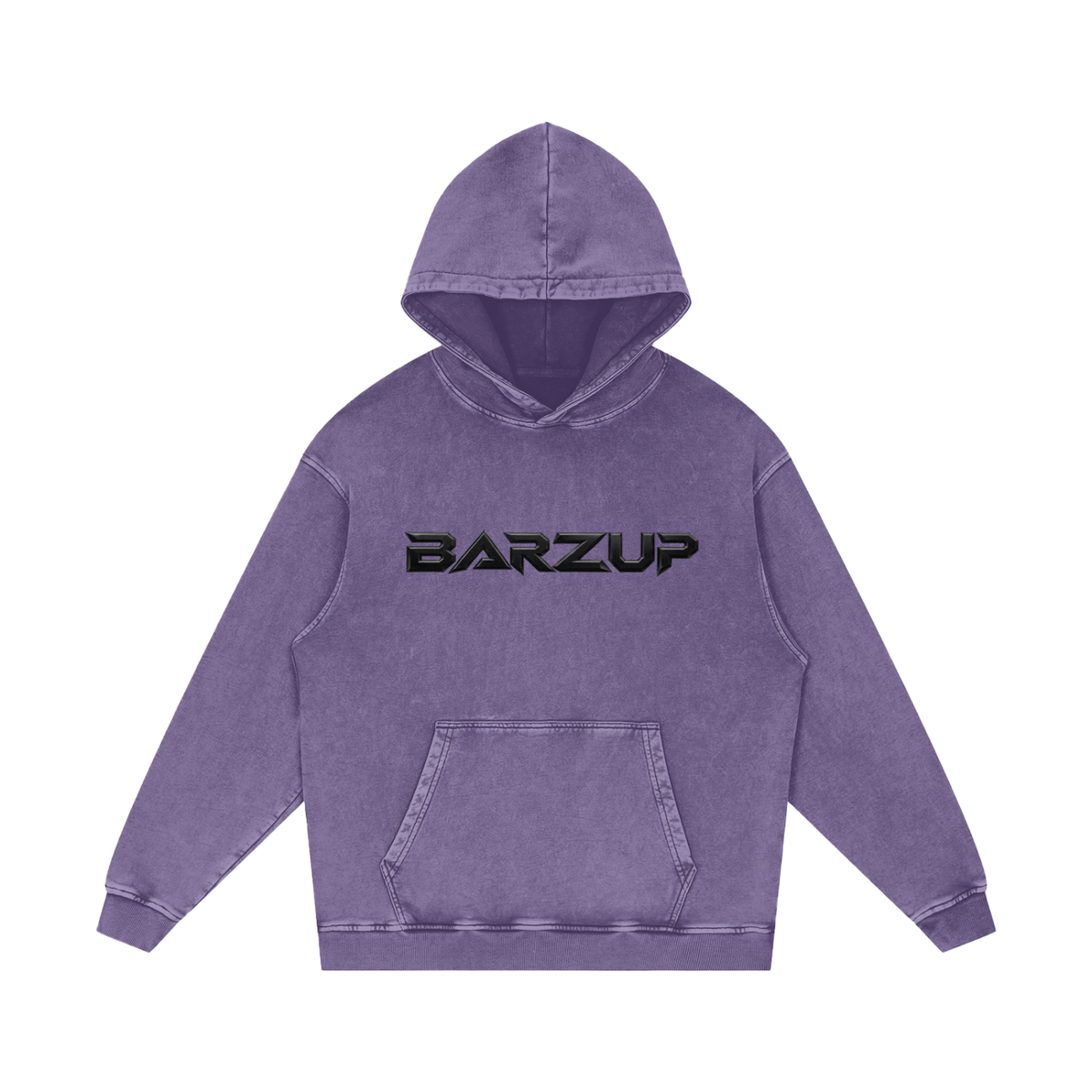 BARZUP Snow Washed Heavyweight Cotton Hoodie