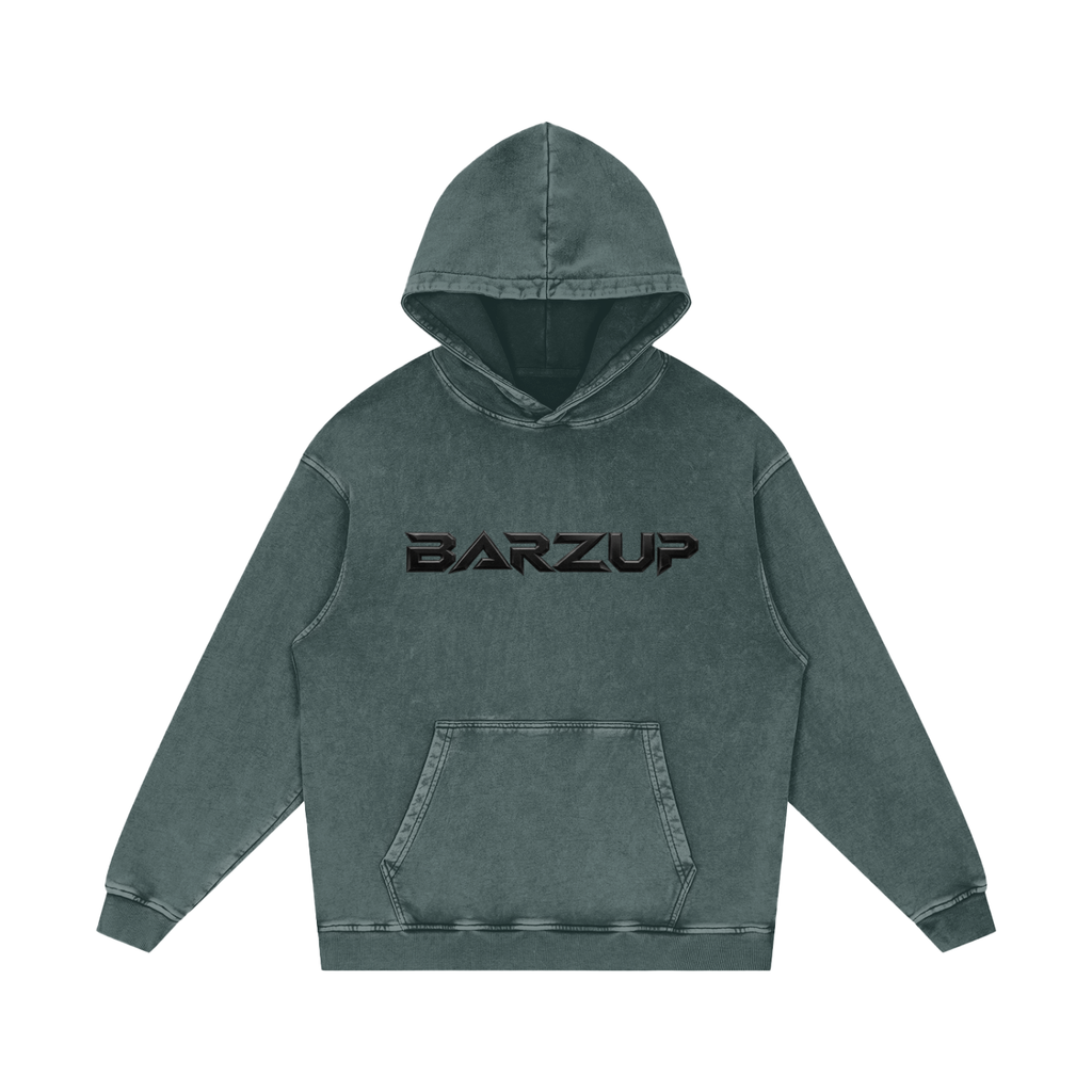 BARZUP Snow Washed Heavyweight Cotton Hoodie