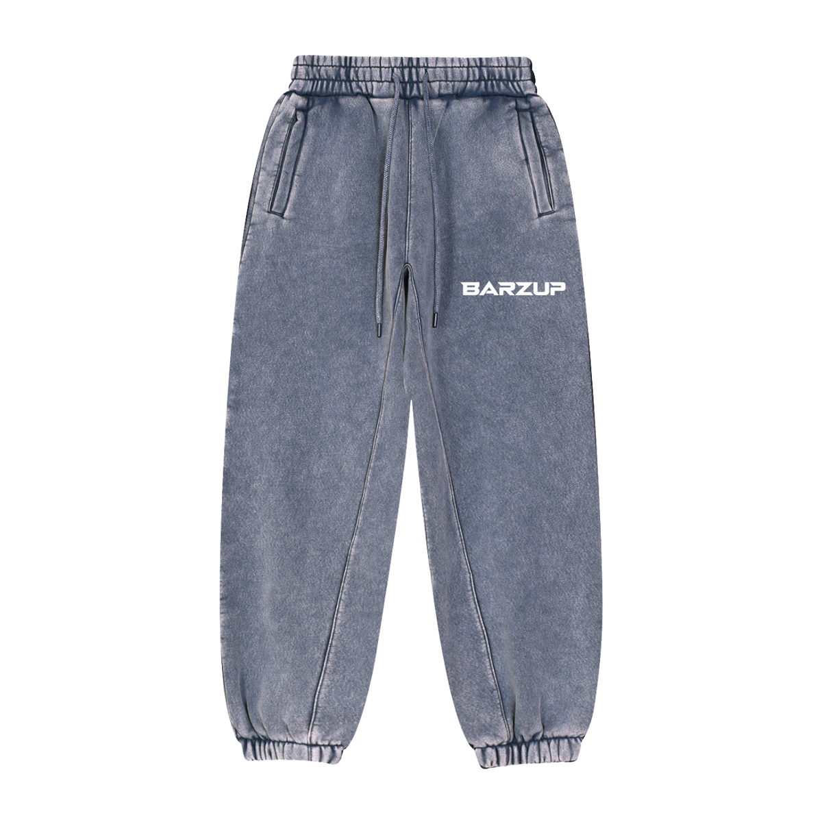 BARZUP Snow-Washed Zip-Through Fleece Set