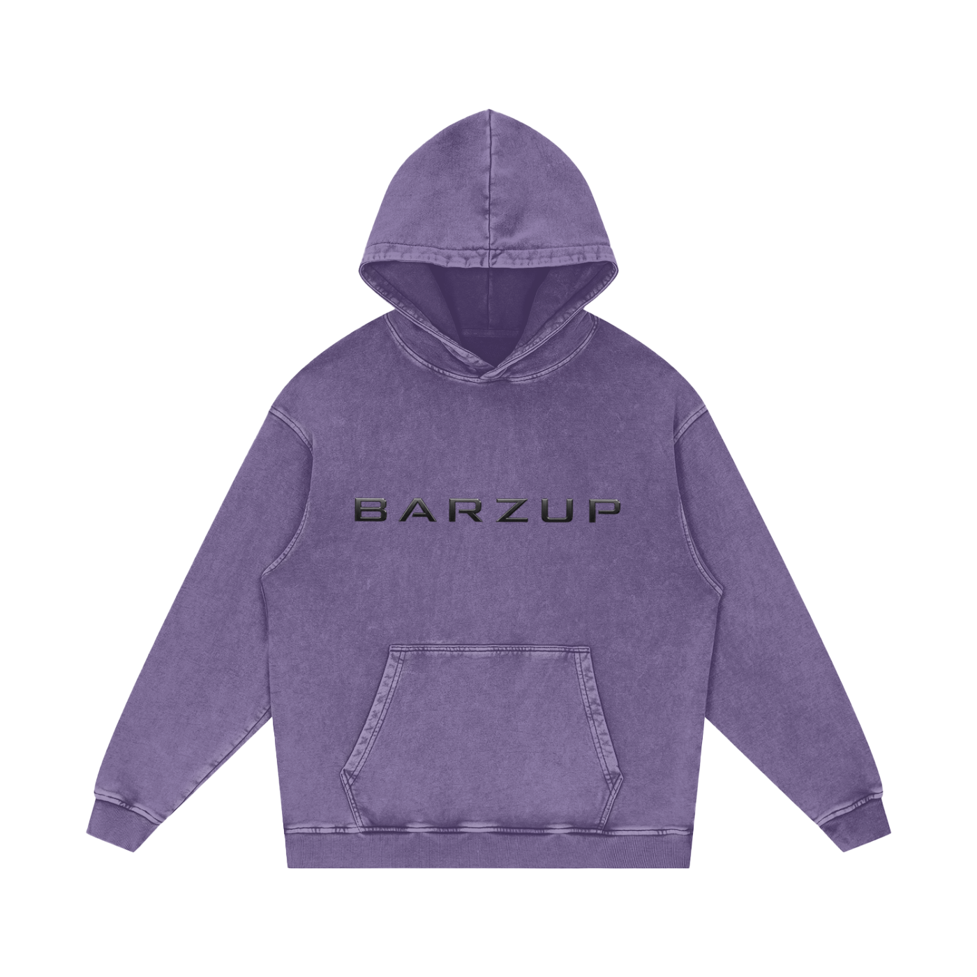 BARZUP Snow Washed Heavyweight Cotton Hoodie