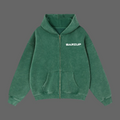 BARZUP Snow-Washed Zip-Through Fleece Set