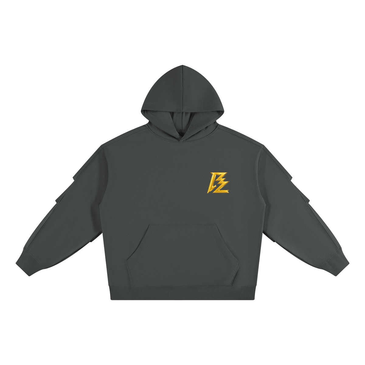BARZUP Premium Heavyweight Ruched Sleeve Hoodie