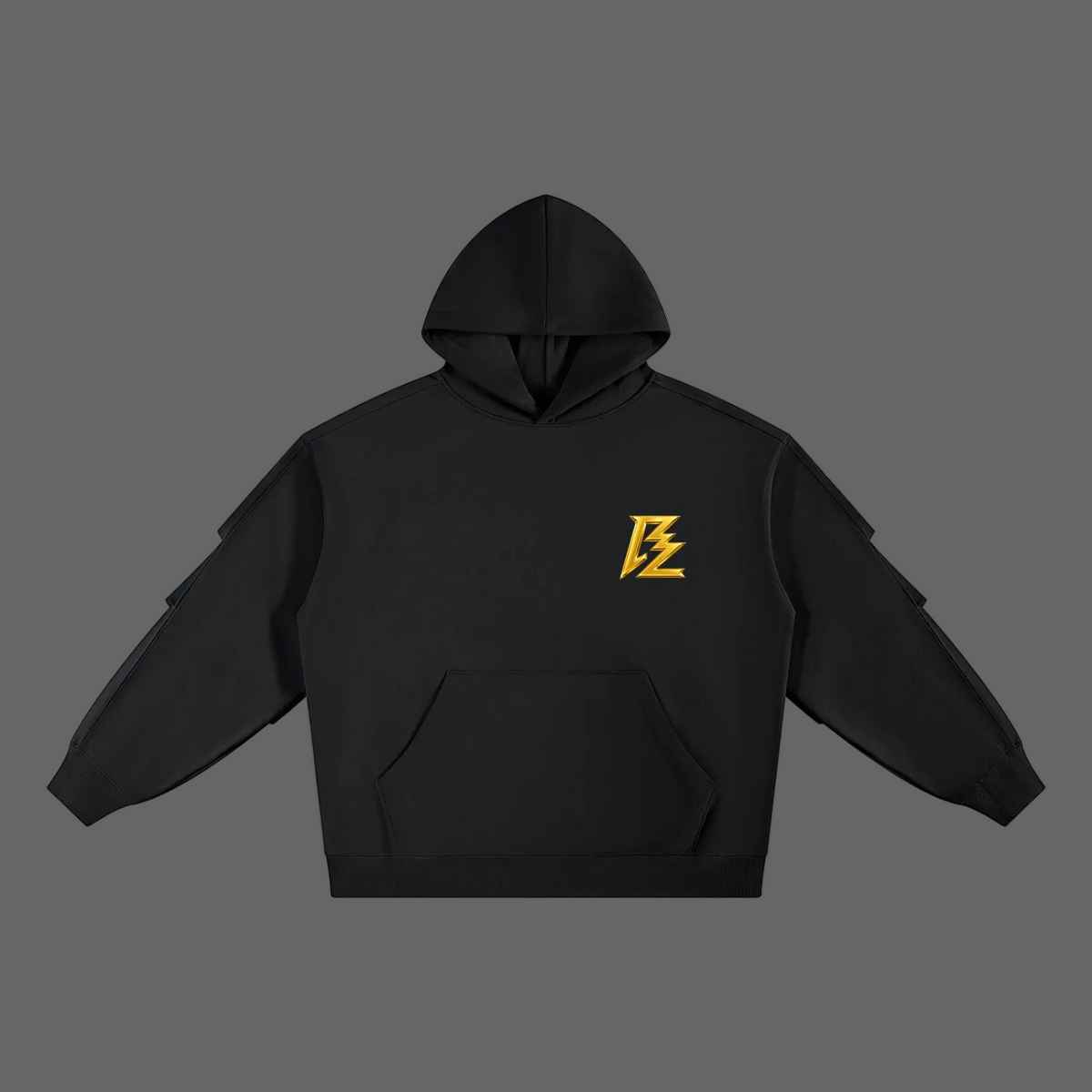 BARZUP Premium Heavyweight Ruched Sleeve Hoodie