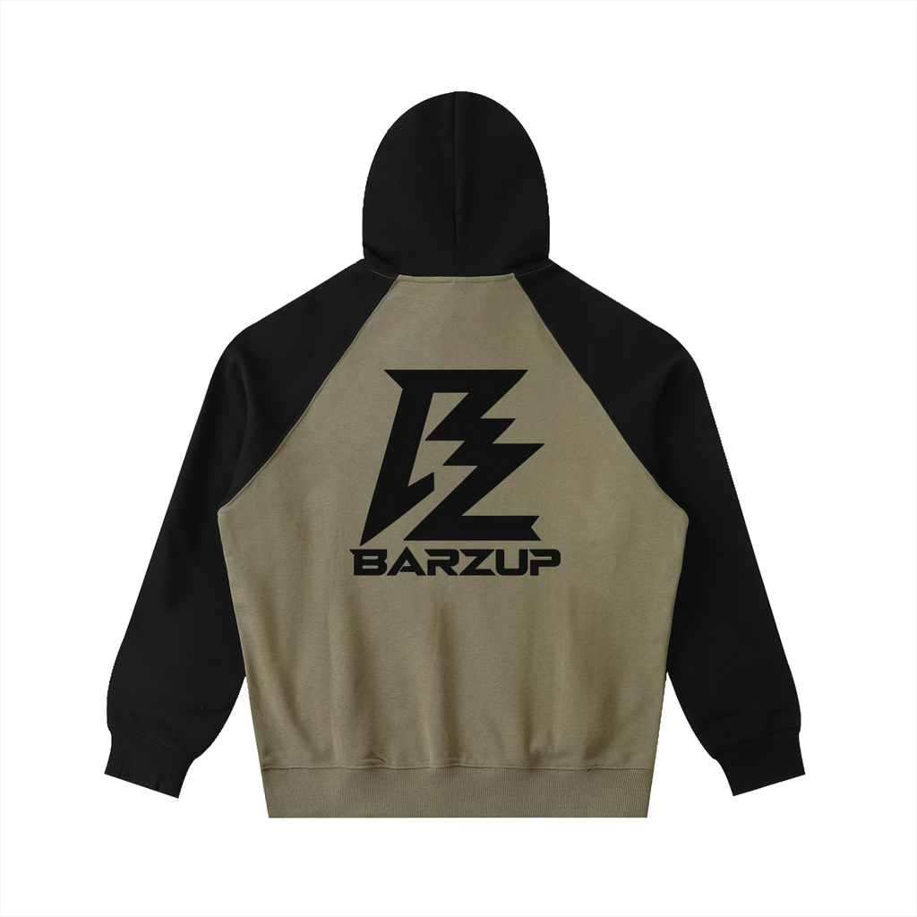 BARZUP Color-Block Raglan Hoodie