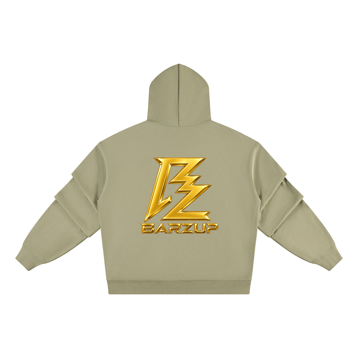 BARZUP Premium Heavyweight Ruched Sleeve Hoodie