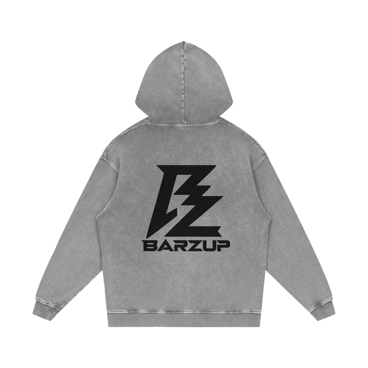 BARZUP Snow Washed Heavyweight Cotton Hoodie