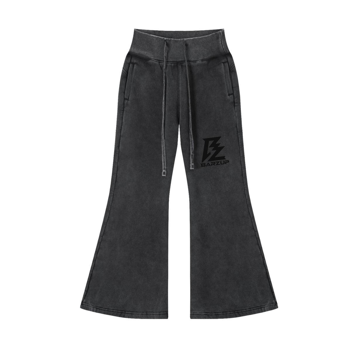BARZUP Women Vintage Washed Cropped Fleece Set