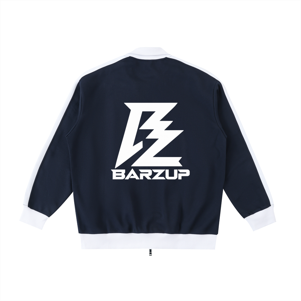 BARZUP Premium Contrast Trim Stand Collar Jacket