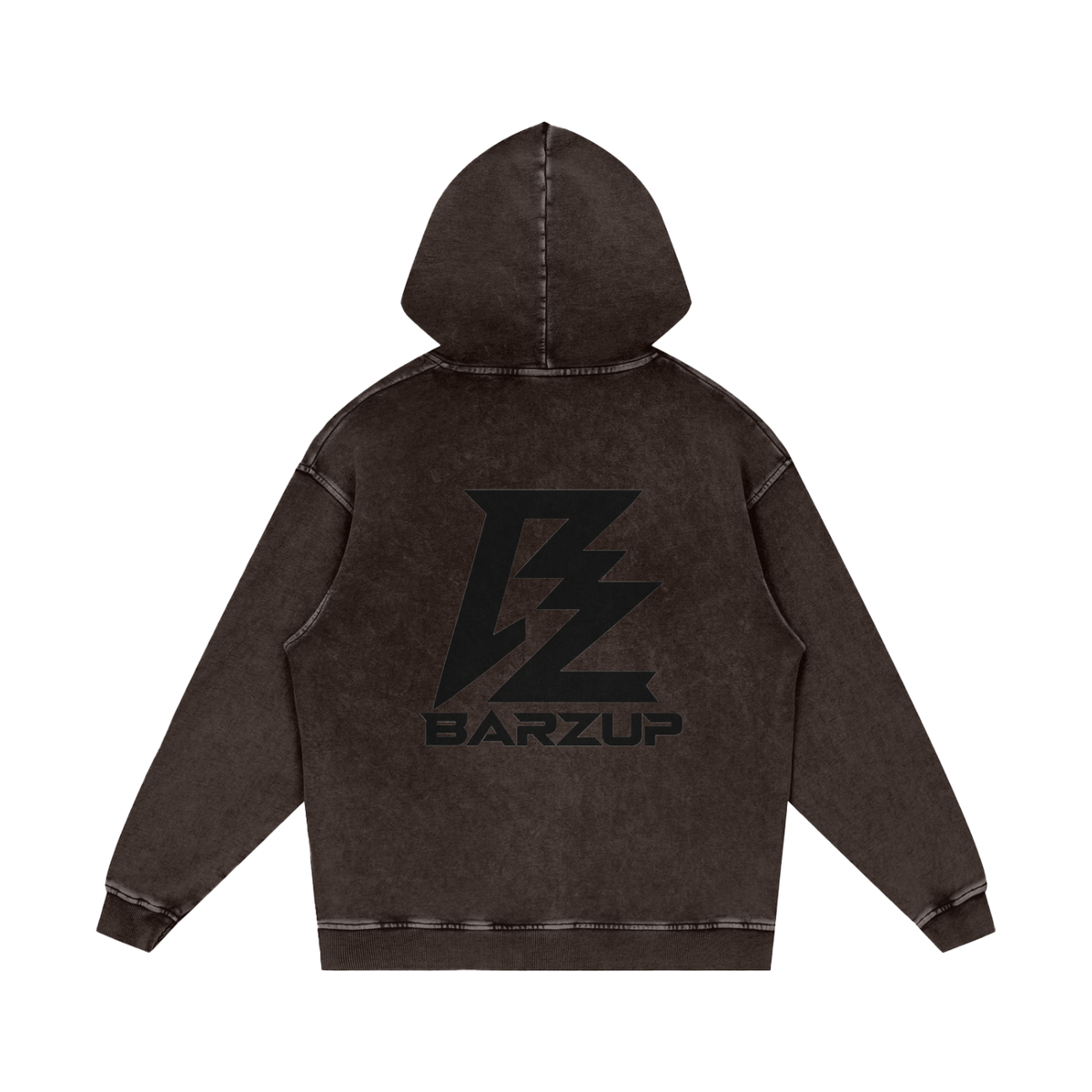 BARZUP Snow Washed Heavyweight Cotton Hoodie