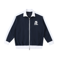 BARZUP Premium Contrast Trim Stand Collar Jacket