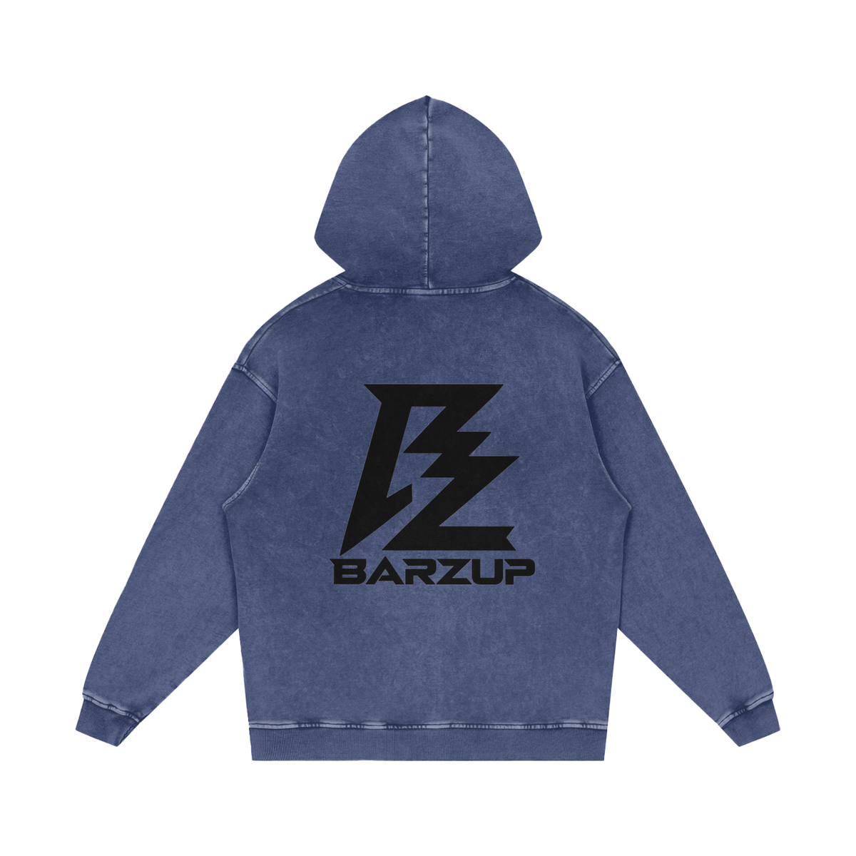 BARZUP Snow Washed Heavyweight Cotton Hoodie