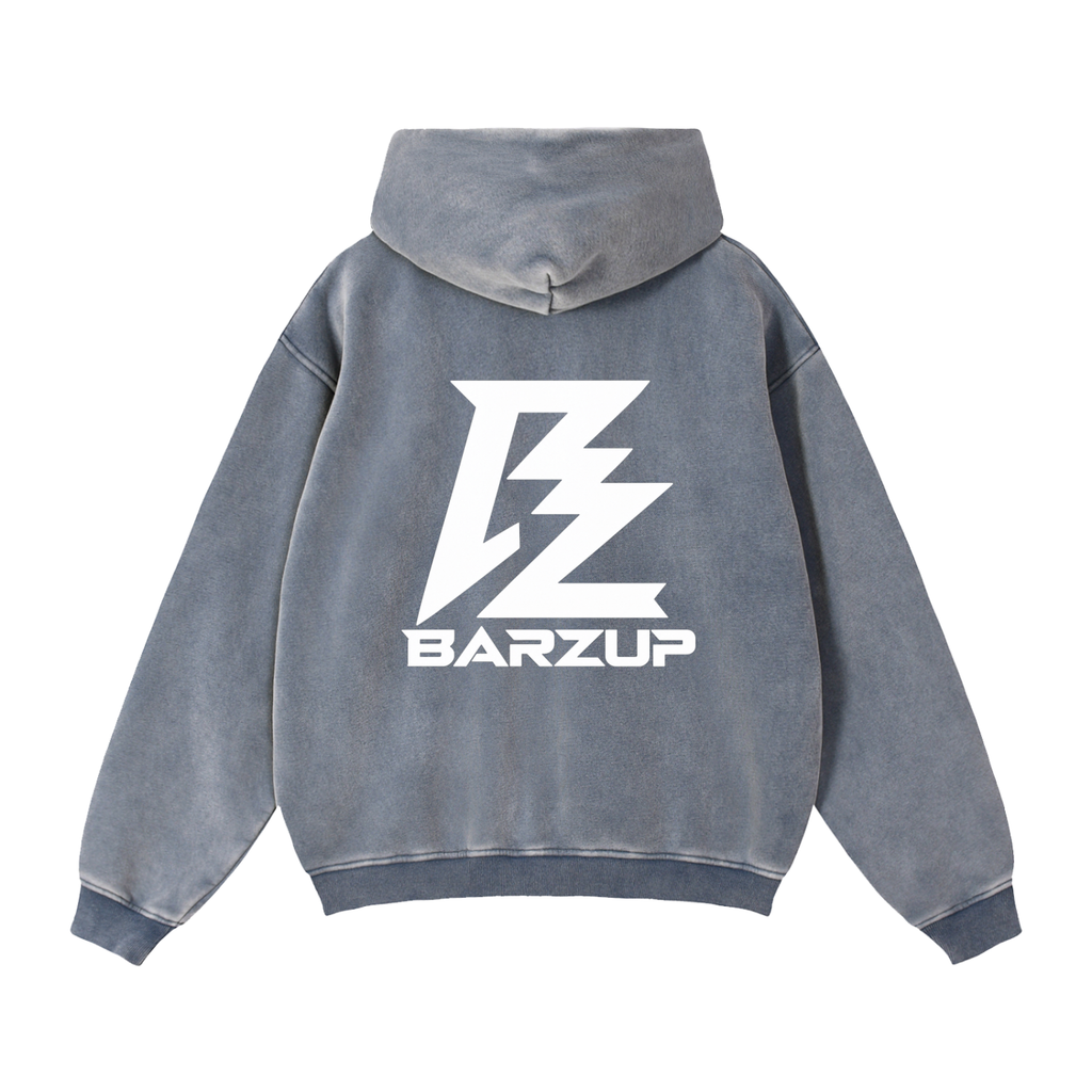 BARZUP Snow-Washed Zip-Through Fleece Set
