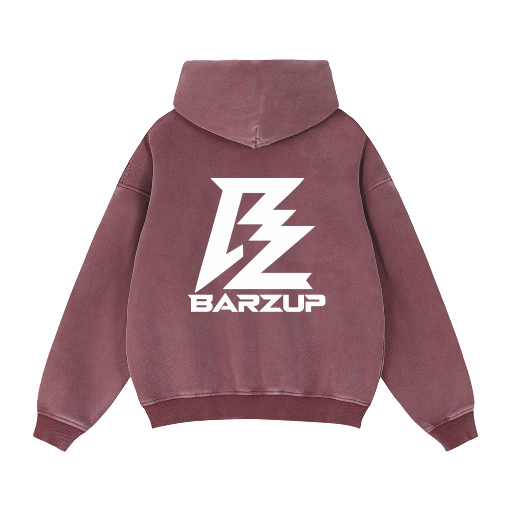 BARZUP Snow-Washed Zip-Through Fleece Set