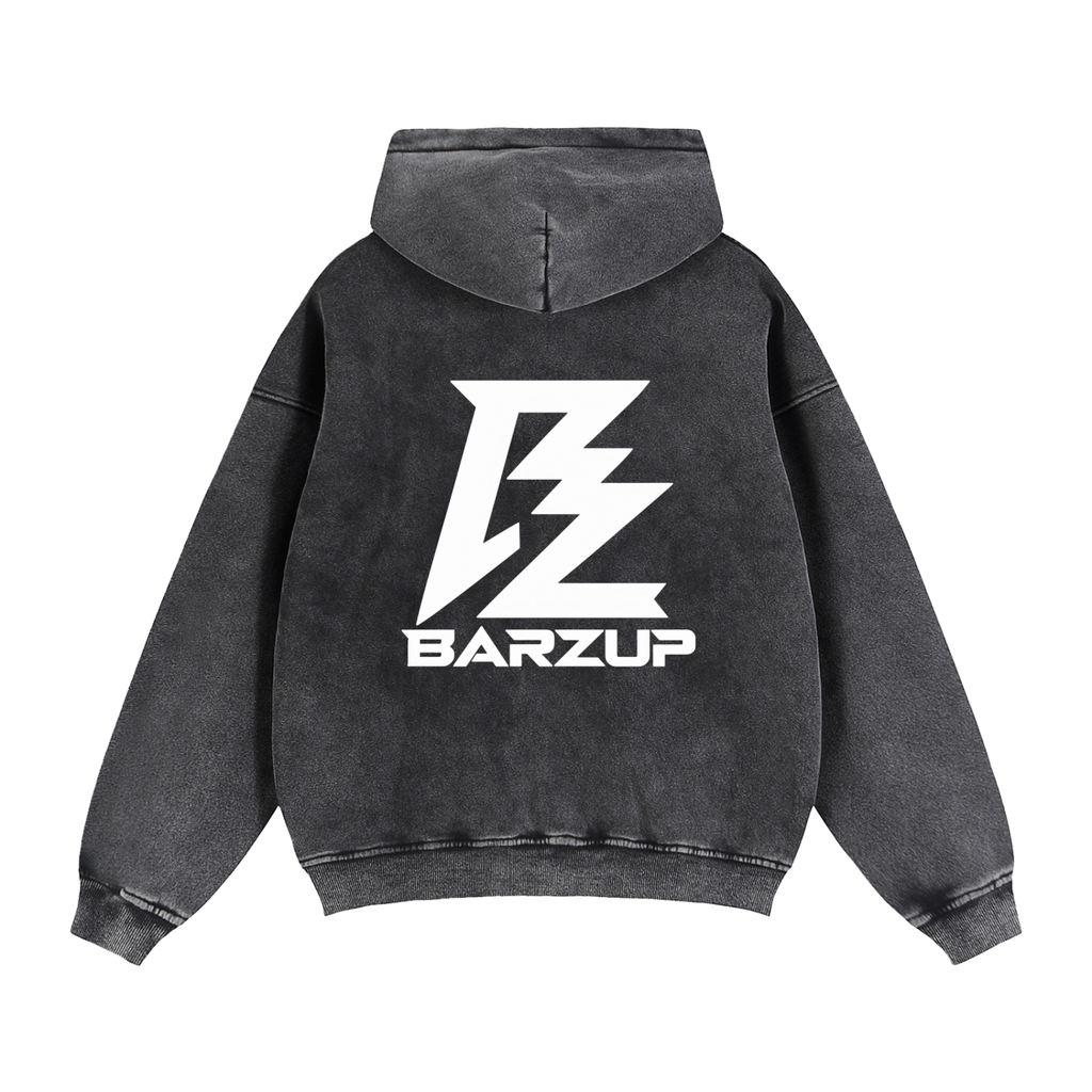 BARZUP Snow-Washed Zip-Through Fleece Set