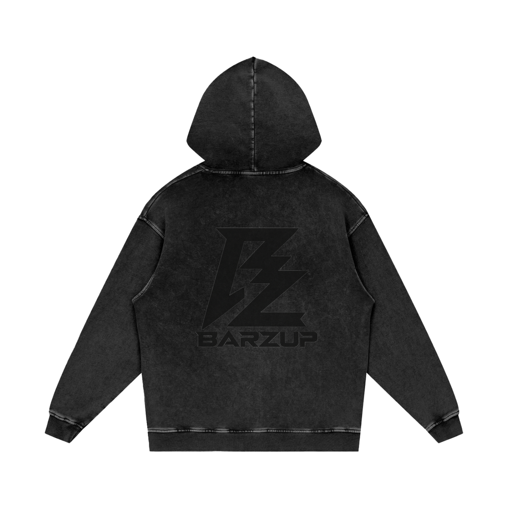 BARZUP Snow Washed Heavyweight Cotton Hoodie