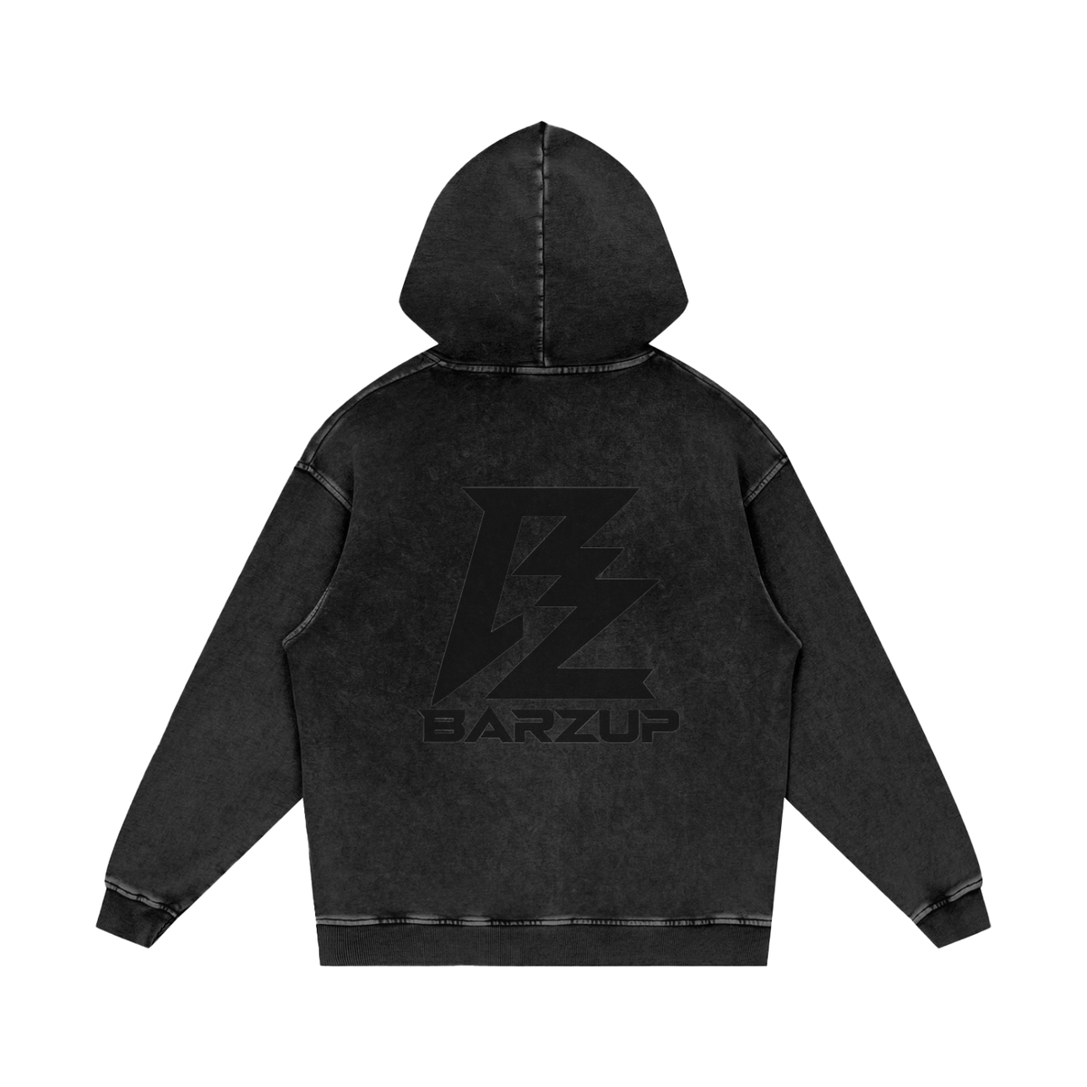BARZUP Snow Washed Heavyweight Cotton Hoodie