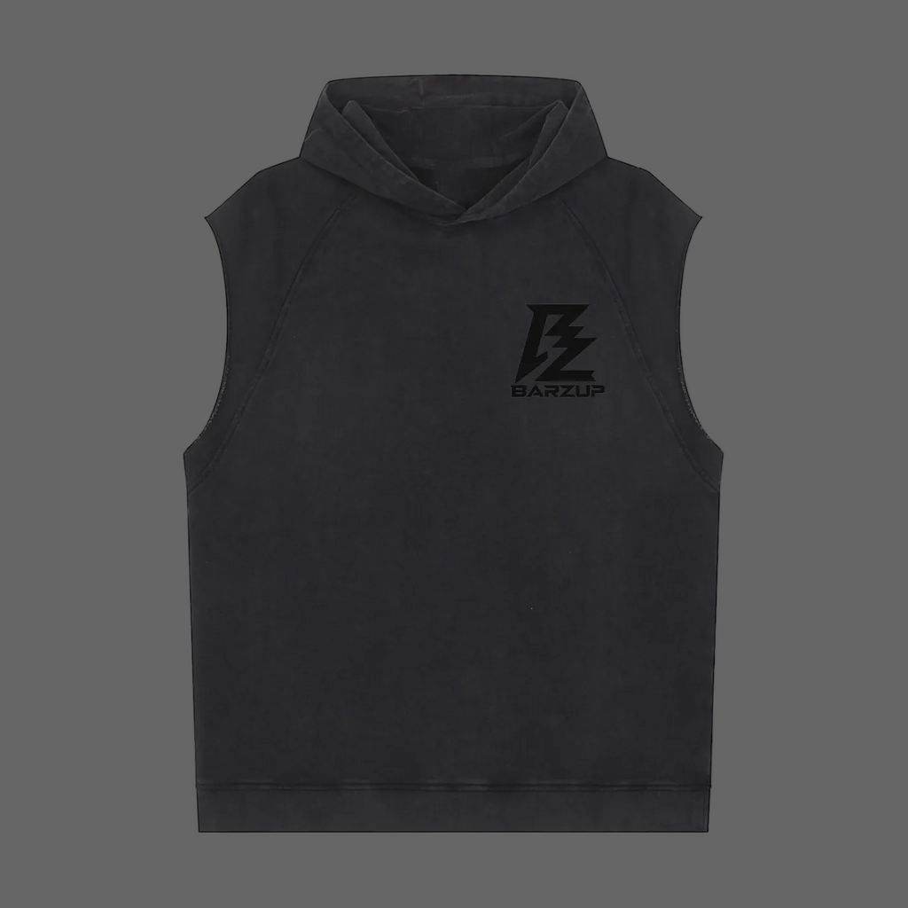 BARZUP Stealth Monogram Sleeveless Hoodie