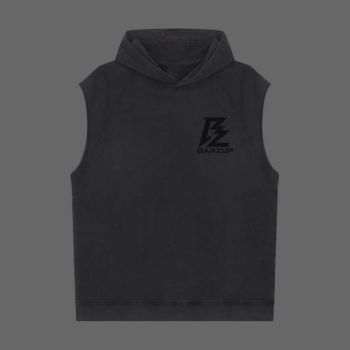 BARZUP Stealth Monogram Sleeveless Hoodie