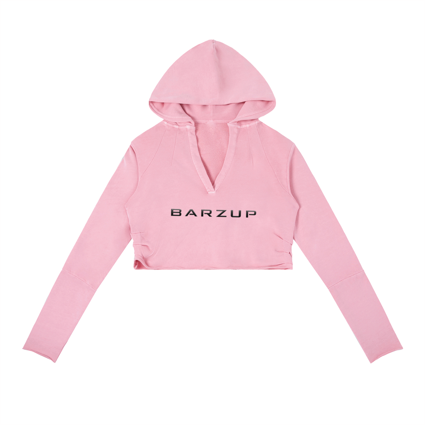 BARZUP Women’s Vintage Raw Edge Hoodie
