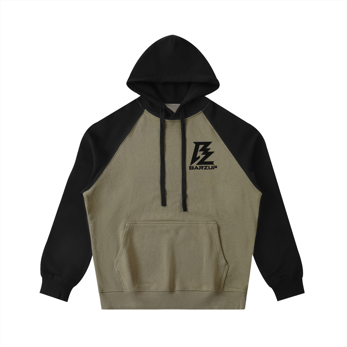 BARZUP Color-Block Raglan Hoodie